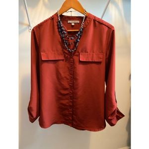 NY Collection Utility Blouse.